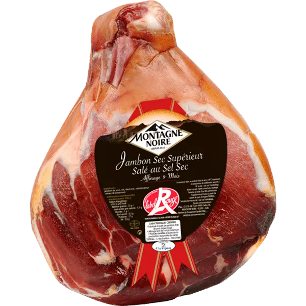 Jambon Sel Sec Supérieur 9 mois Label Rouge sans conservateur